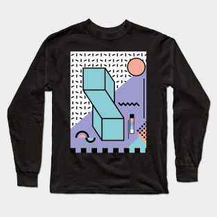 Memphis Pattern 80 / 80s Retro Long Sleeve T-Shirt